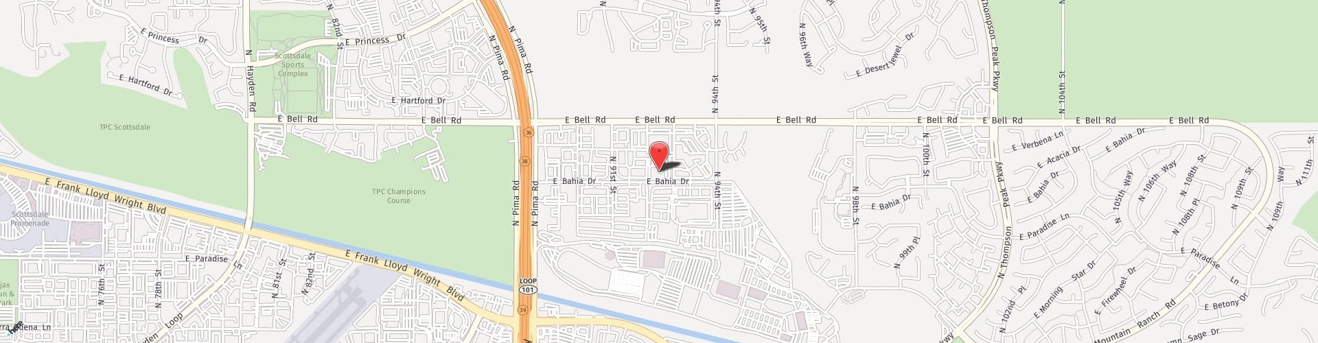 Location Map: 9377 E. Bell Rd. Scottsdale, AZ 85260