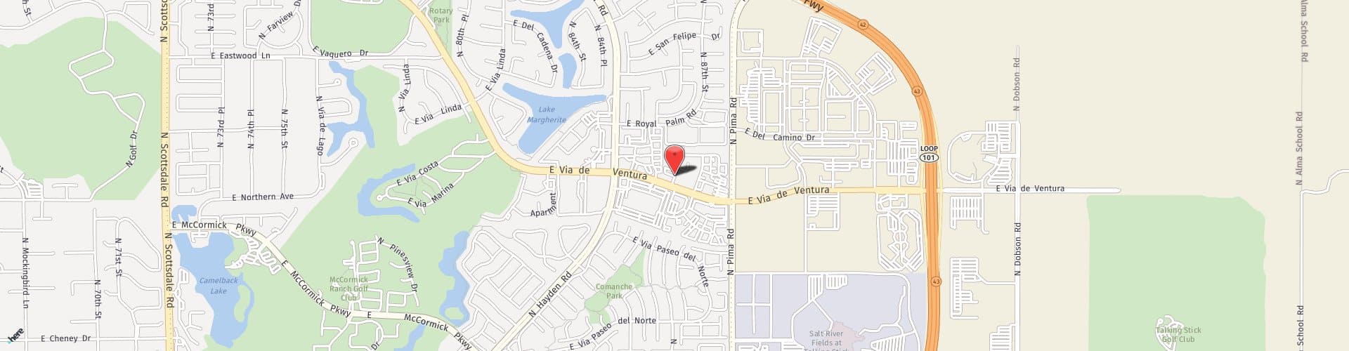 Location Map: 8700 East Vía de Ventura Scottsdale, AZ 85258